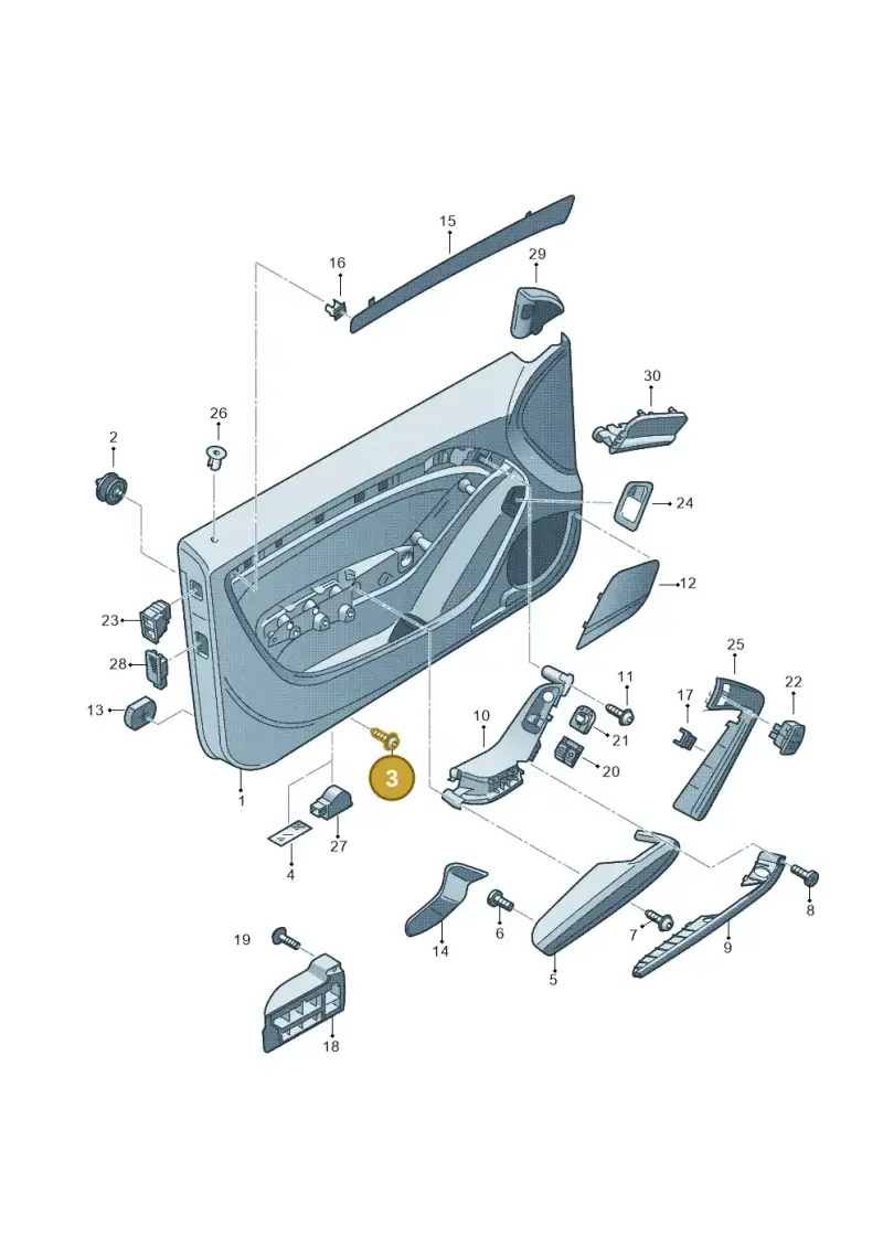 N90917104 — Audi RS5 Cabrio (2012-2015) diagram 620867000, position 3