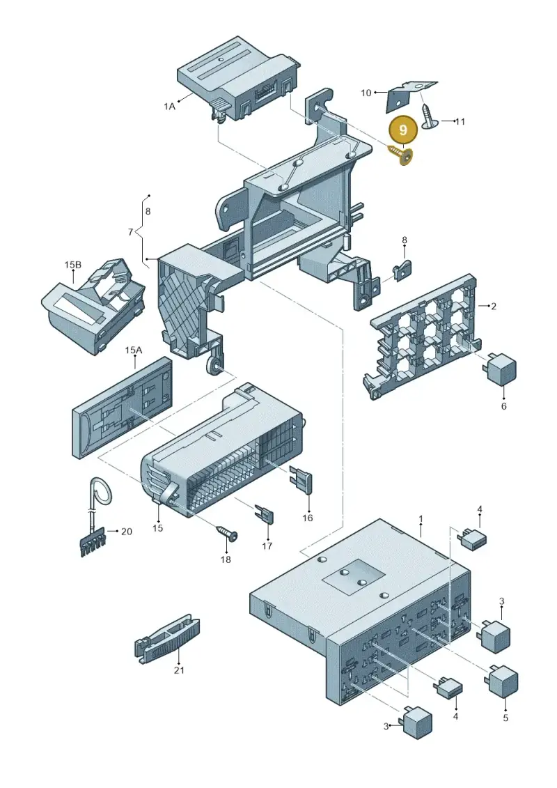 N90917201 — SEAT Altea XL (2013-) diagram 409937000, position 9