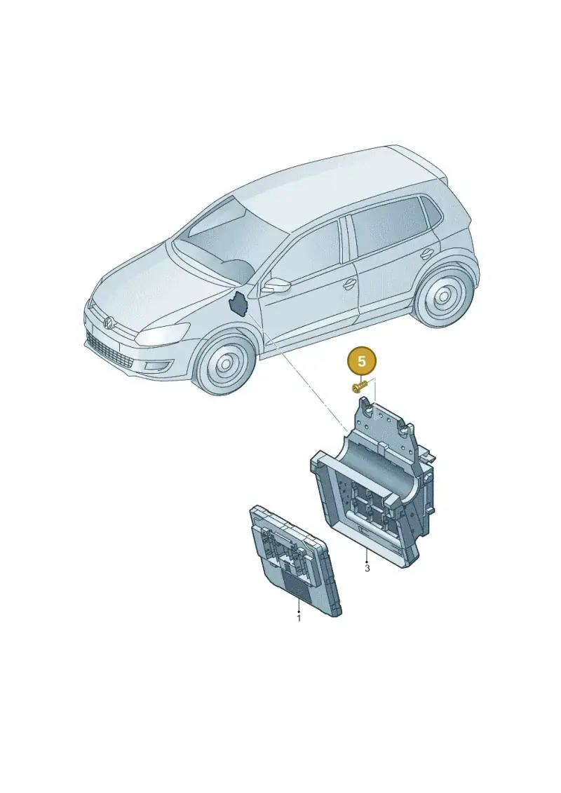 N90917201 — Volkswagen Polo 1.4 BlueMotion (2014-2017) diagram 773937500, position 5