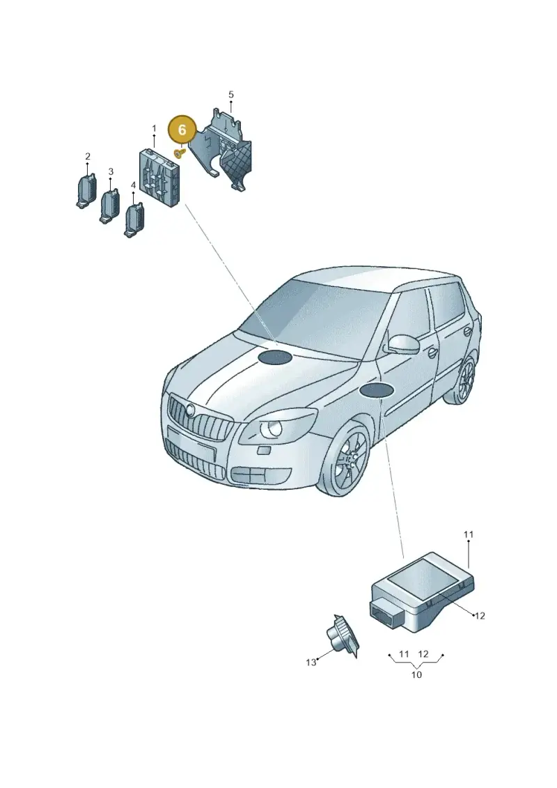 N90917201 — Skoda Fabia (2014-2022) diagram 797937200, position 6