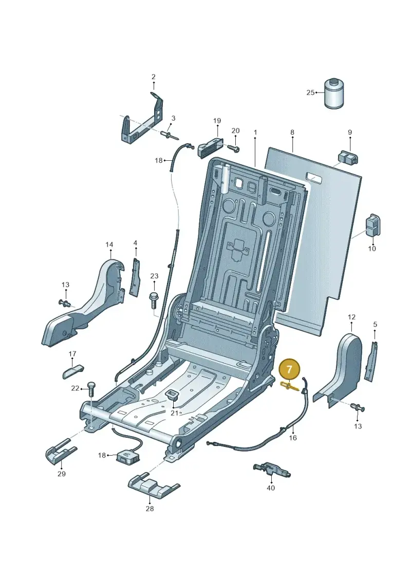 N90923602 — Volkswagen Touareg (2017-2023) diagram 439885020, position 7