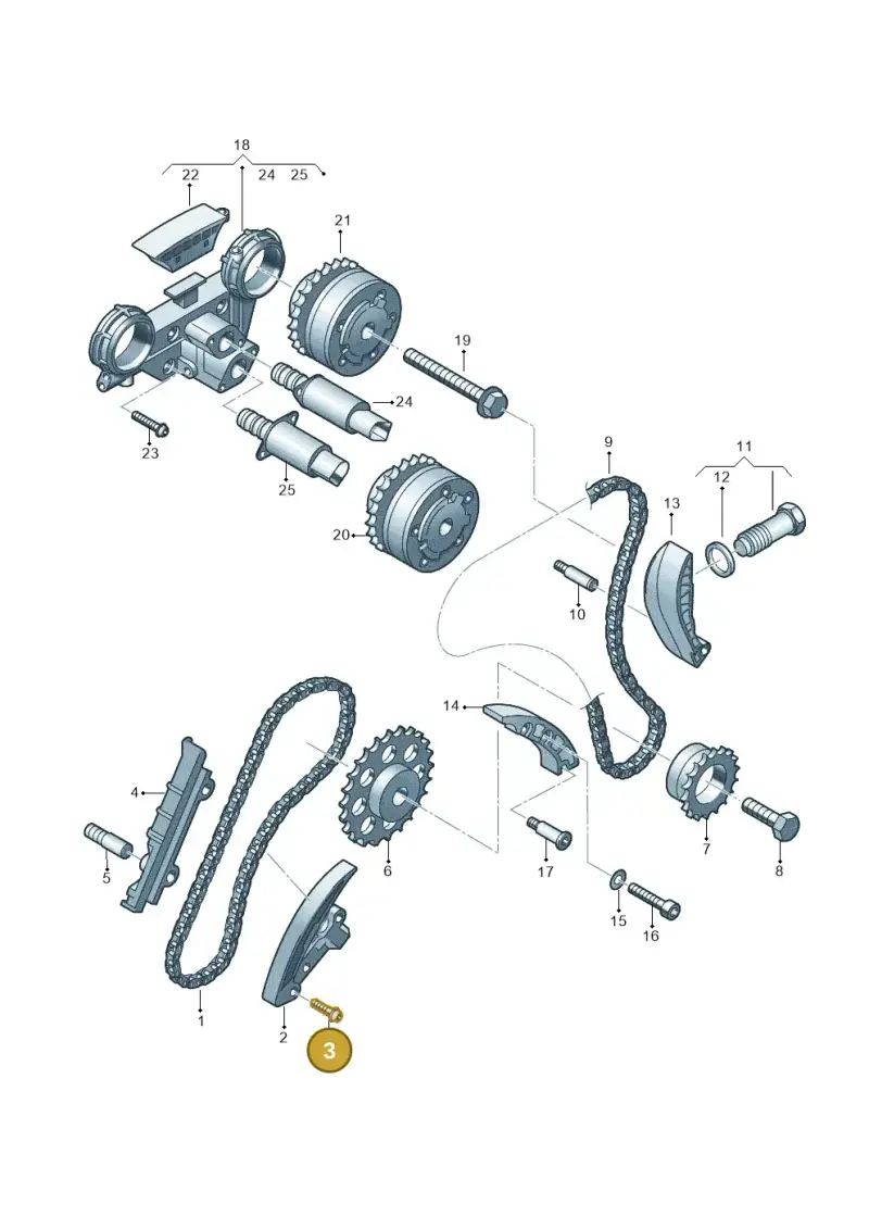 N90923801 — Volkswagen Sharan (2008-2010) diagram 244109900, position 3