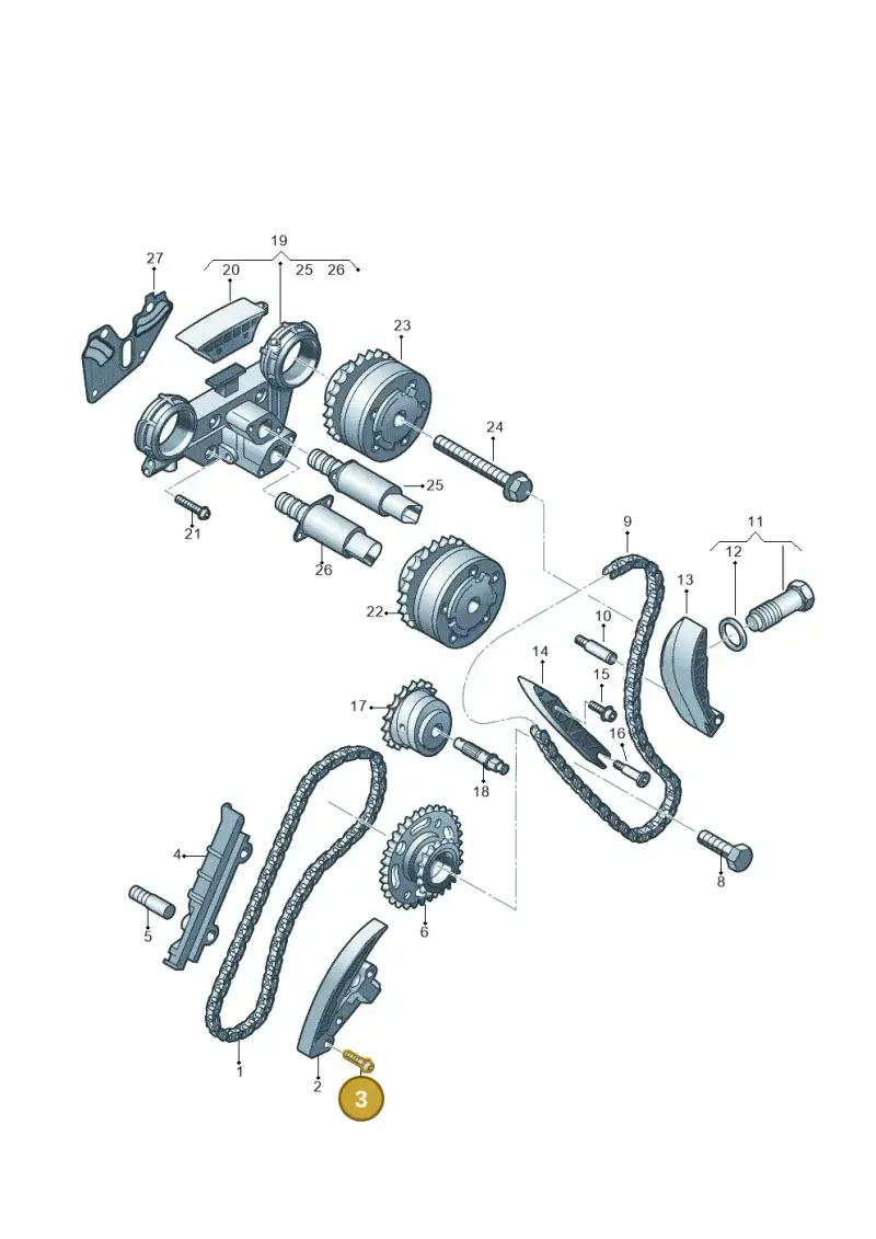 N90923801 — Volkswagen Touareg BlueMotion (2014-2018) diagram 710109600, position 3