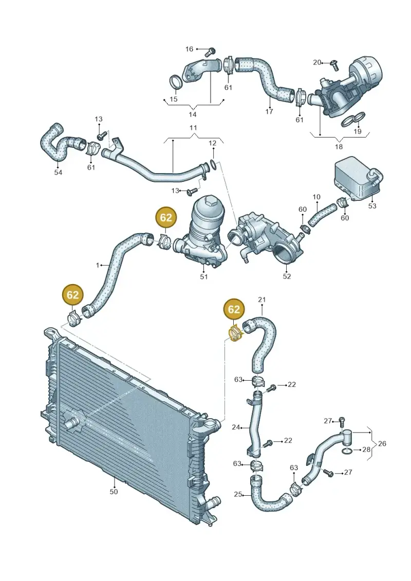 N90926501 — Volkswagen Amarok twin cab (2022-) diagram 894121500, position 62