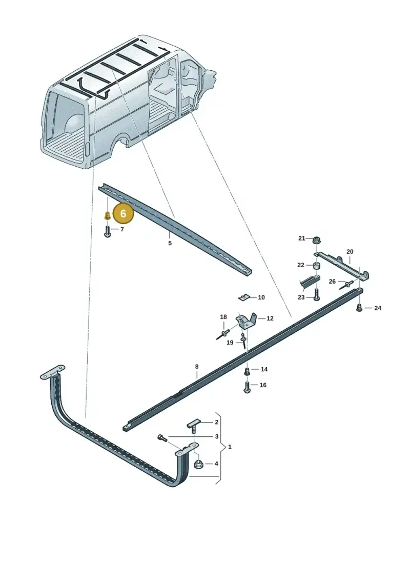 N90927801 — Volkswagen MAN TGE 55 (2016-2021) diagram 806860035, position 6