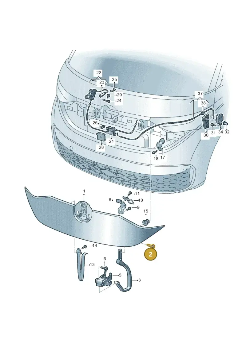 N90928702 — Volkswagen ID.Buzz (2022-) diagram 15a823000, position 2
