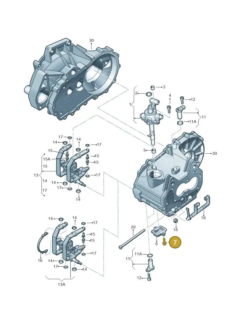 N90929002 — Volkswagen BORA-FAW "CN"          06> (2005-) diagram 231311880, position 7