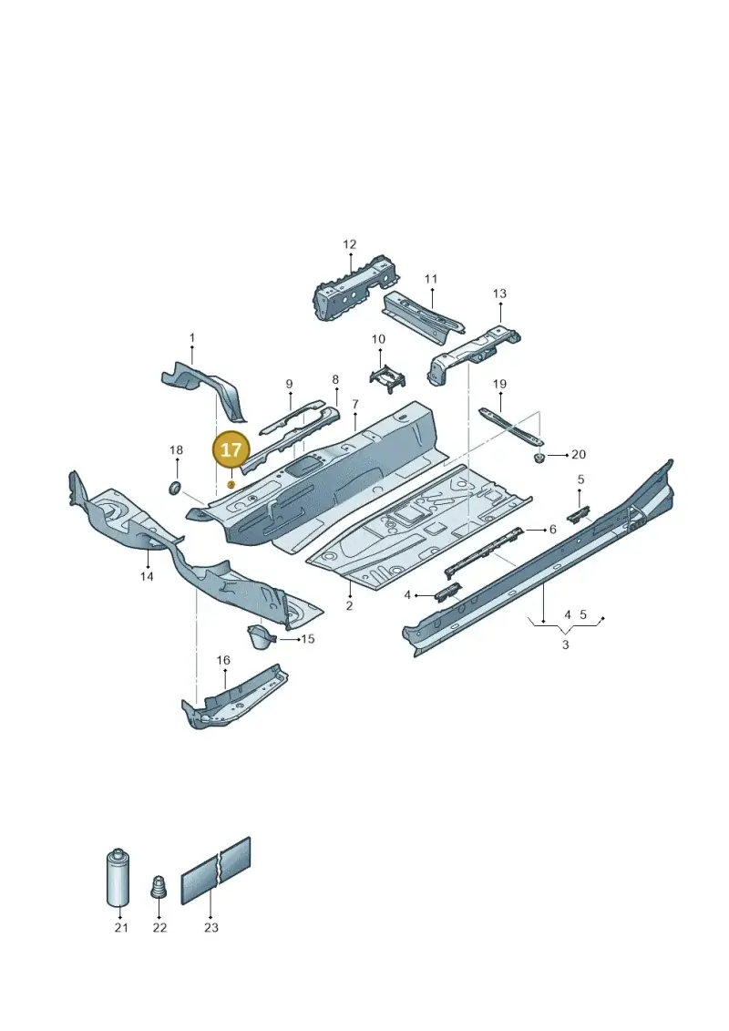 N90929304 — Volkswagen Taigo (2021-2024) diagram 835803050, position 17