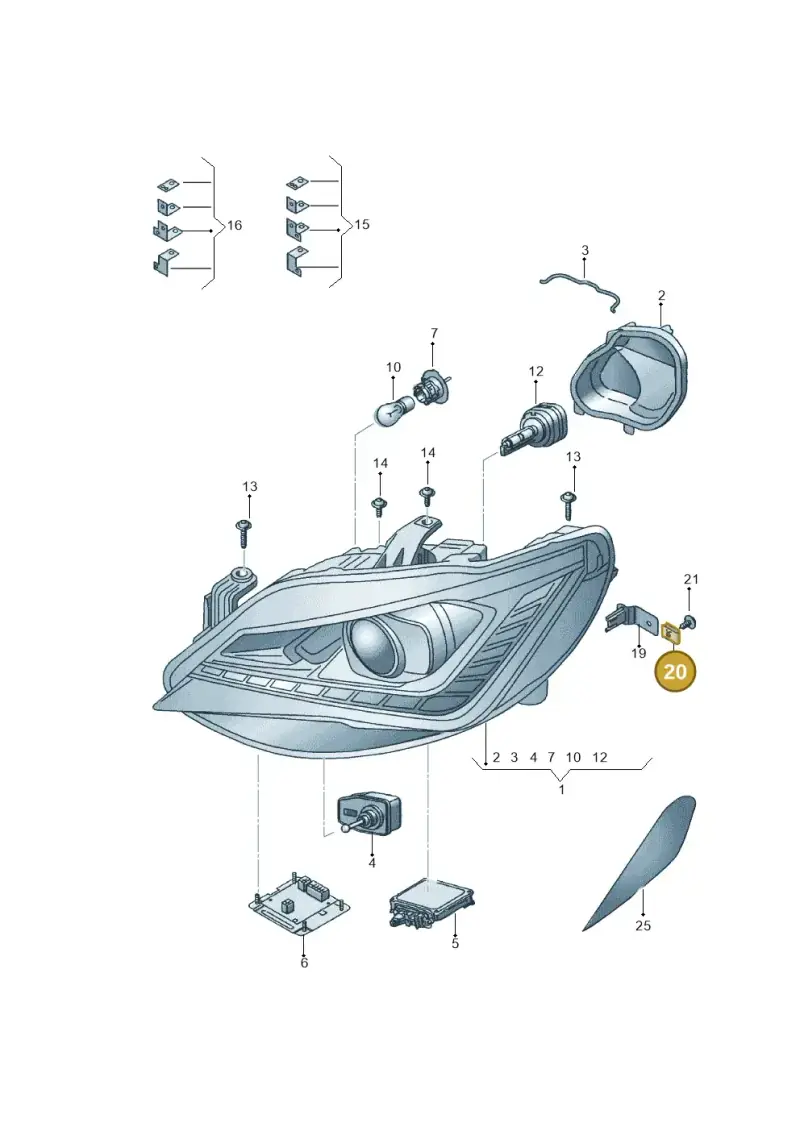 N90931301 — SEAT Ibiza (2015-) diagram 743941100, position 20