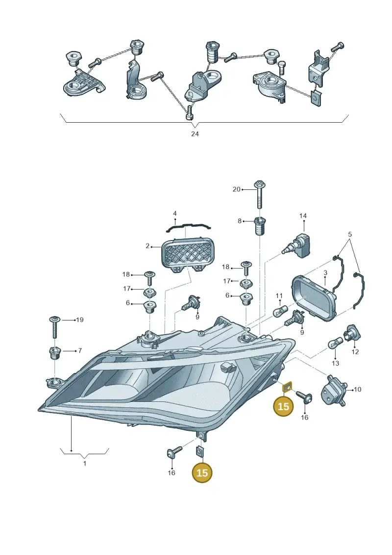 N90931301 — SEAT Leon ST (2016-2020) diagram 830941000, position 15