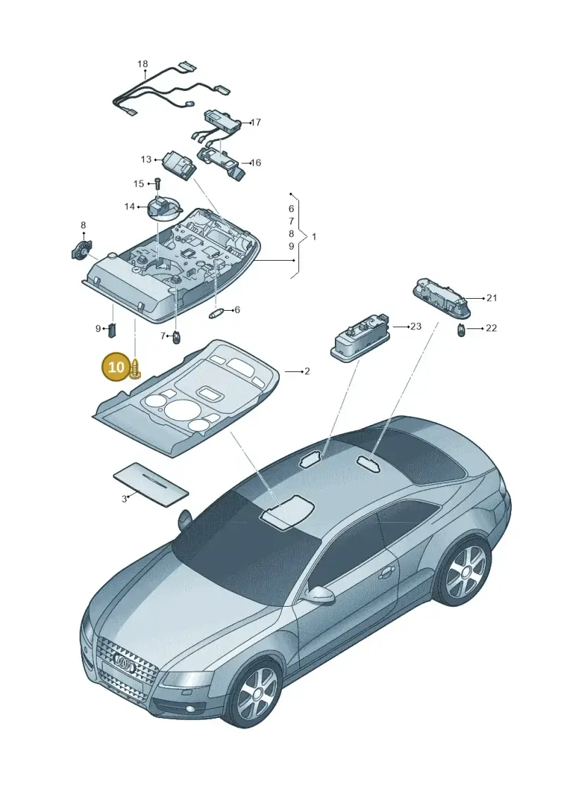 N90931402 — Audi RS4 Av. qu. 4.2 (2012-2015) diagram 620947000, position 10