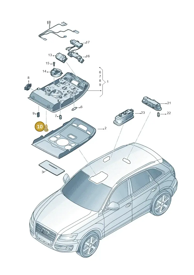 N90931402 — Audi Q5 qu. 2.0 TDI (2012-2017) diagram 751947000, position 10
