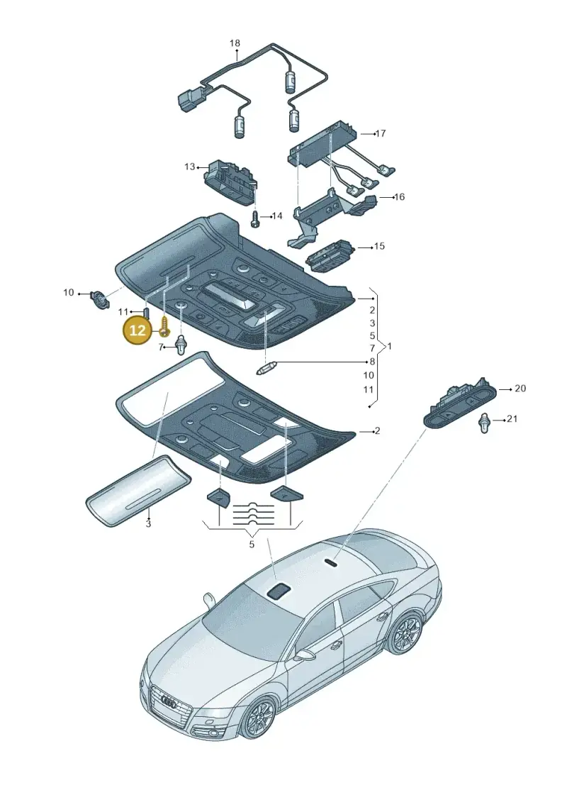 N90931402 — Audi RS7 Sportback (2013-2018) diagram 765947000, position 12