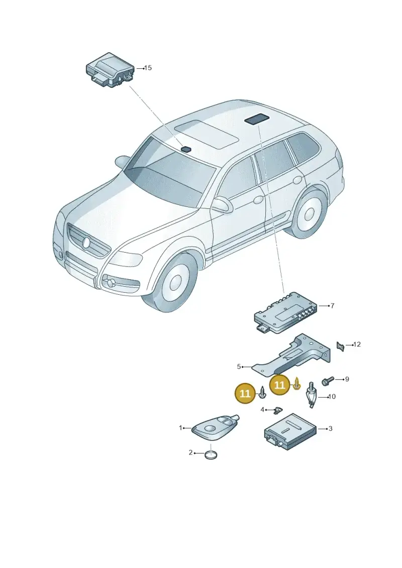 N90935902 — Volkswagen Touareg                08> (2007-) diagram 274963200, position 11