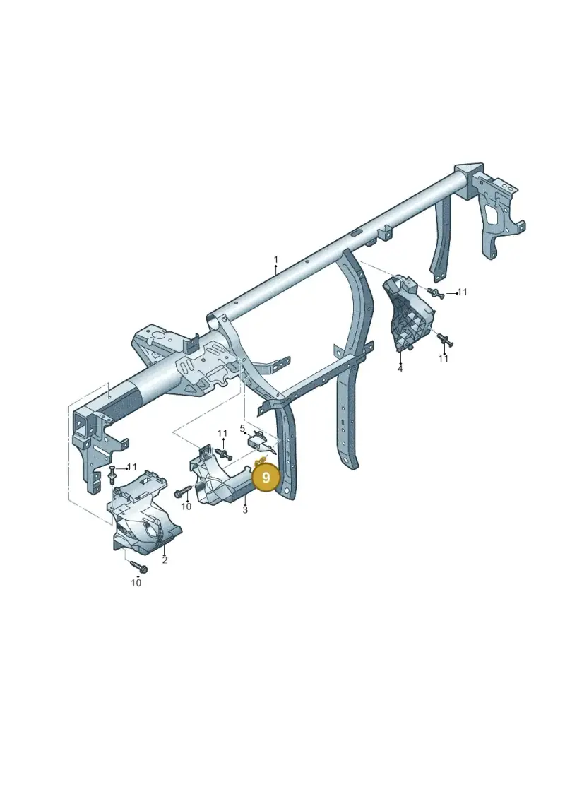 N90944603 — Volkswagen Golf 2.0 (2016-2020) diagram 781857050, position 9