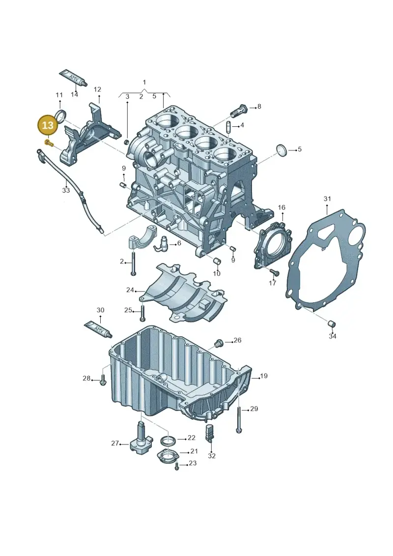 N90945002 — Volkswagen Amarok twin cab (2022-) diagram 683103200, position 13