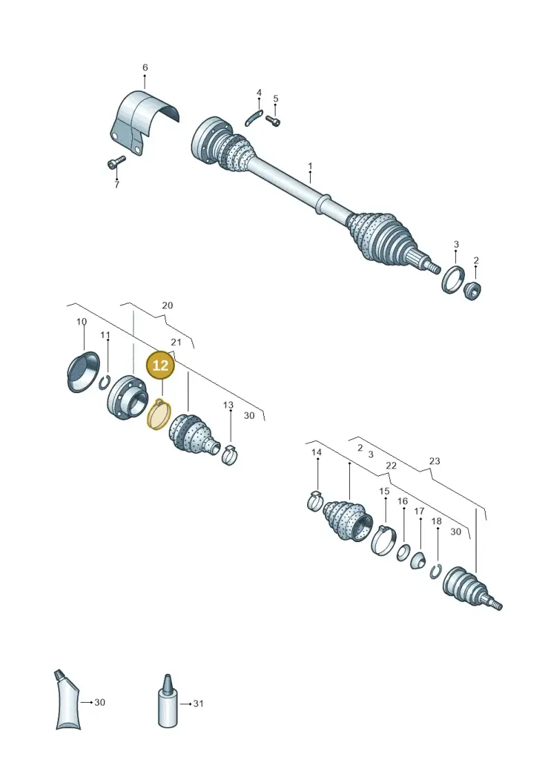 N90947301 — Volkswagen Polo 1.4 BlueMotion (2014-2017) diagram 672407600, position 12