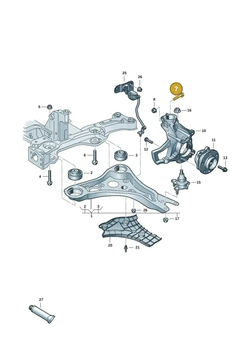 N90954802 — Volkswagen ID.Buzz (2022-) diagram 15a407000, position 7