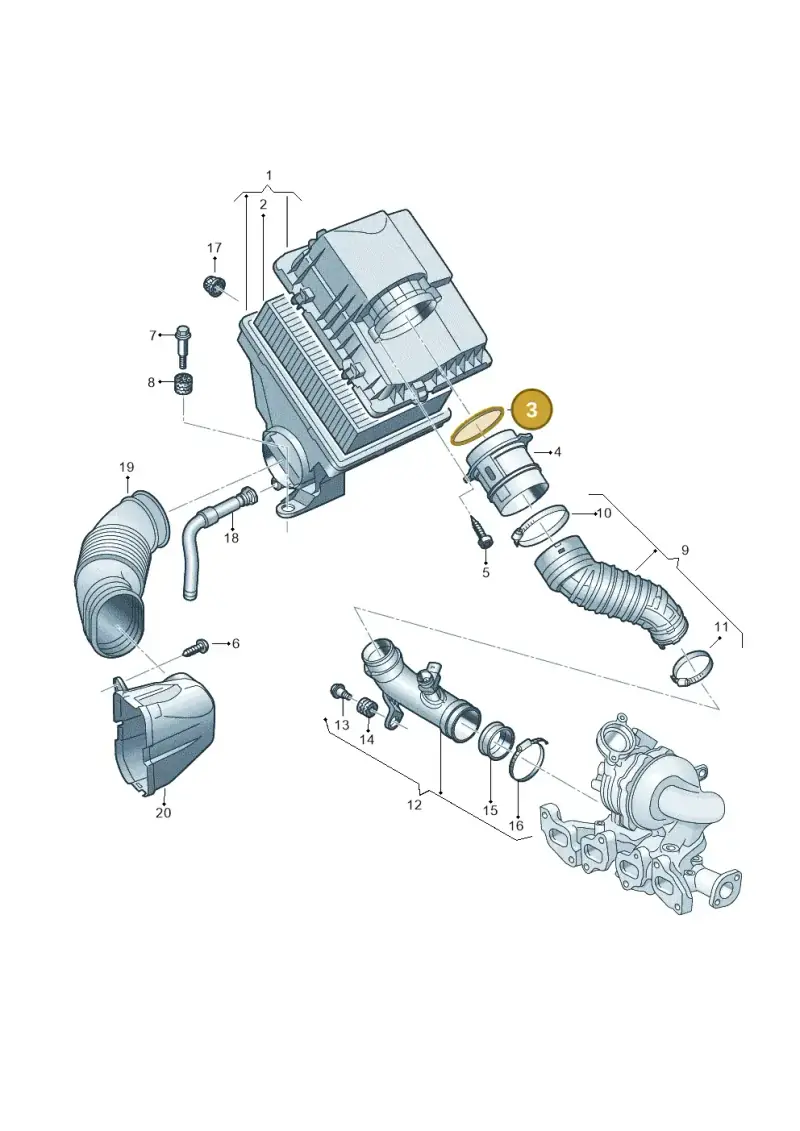 N90964301 — Volkswagen MAN TGE 55 (2016-2021) diagram 806129000, position 3