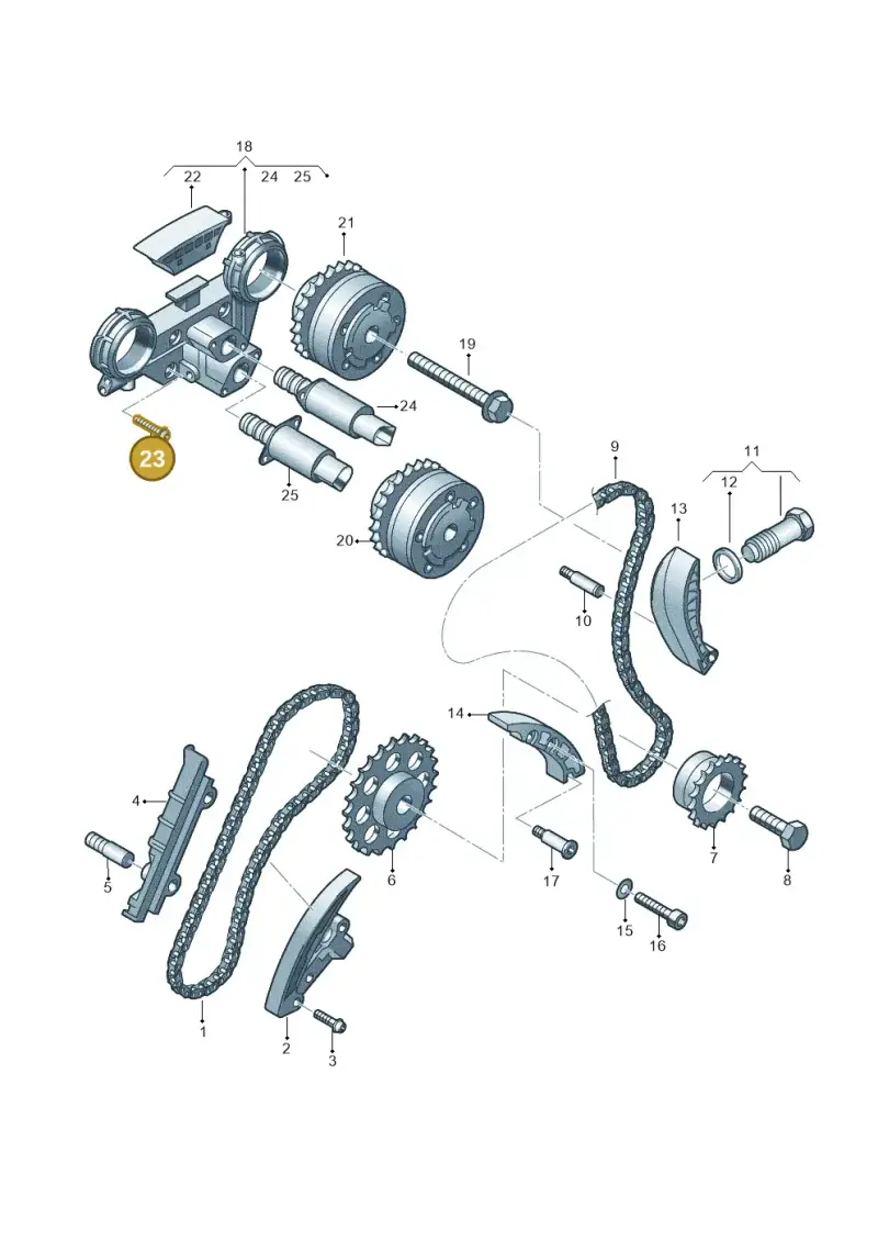 N90965802 — Volkswagen Sharan (2008-2010) diagram 244109900, position 23