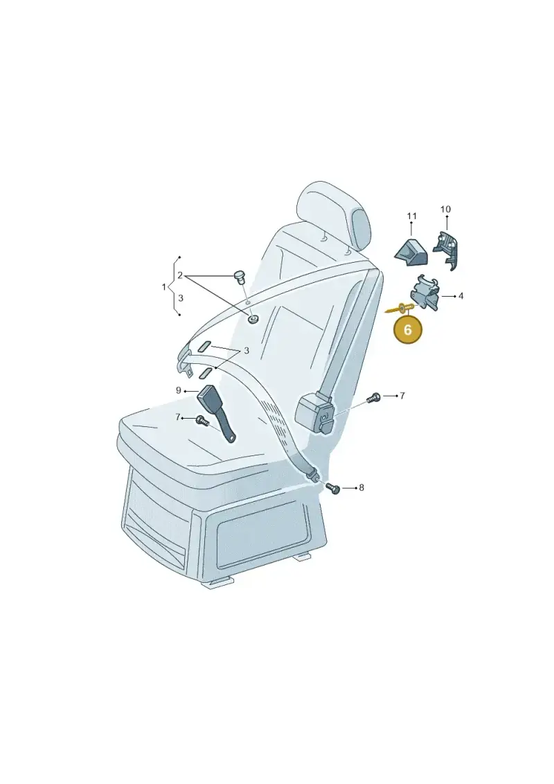 N90966701 — Volkswagen Transport. multivan (2019-2024) diagram 410857650, position 6