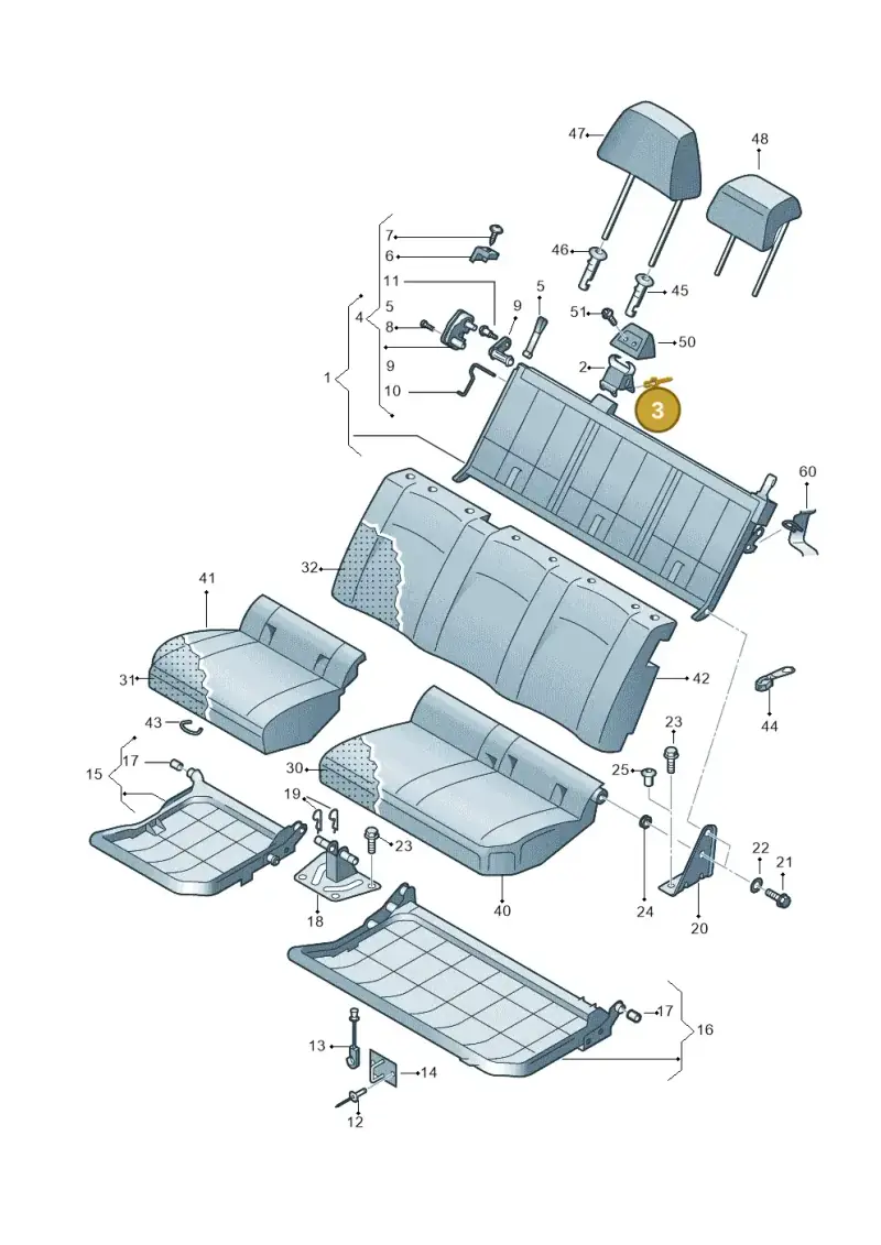 N90966701 — Volkswagen Amarok twin cab (2022-) diagram 749885850, position 3