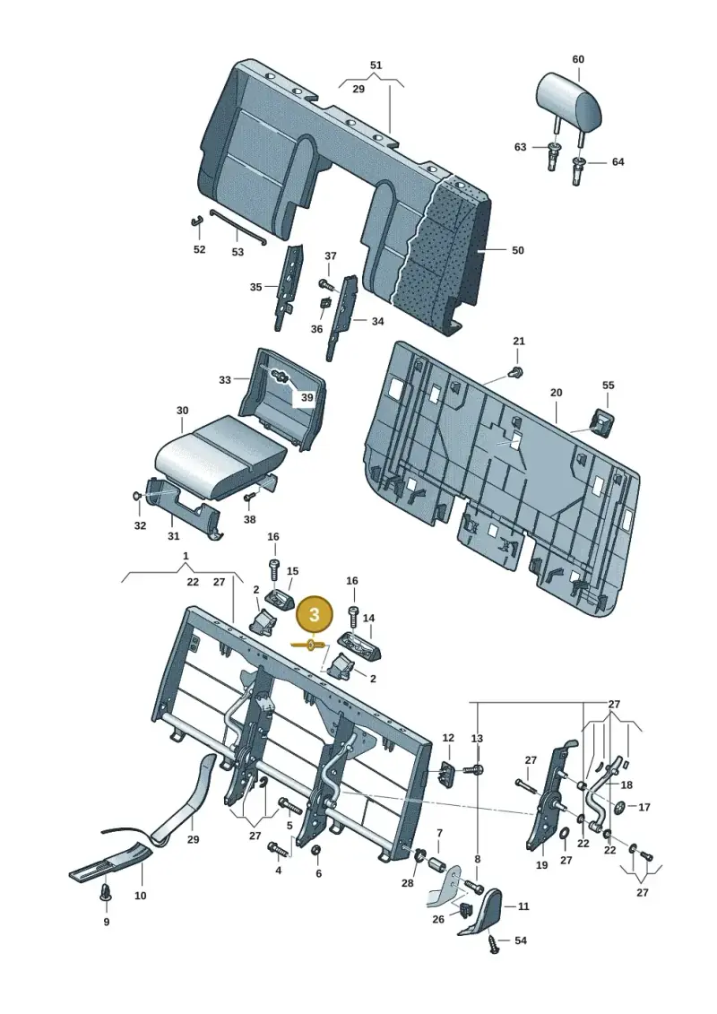 N90966701 — Volkswagen Transport. multivan (2019-2024) diagram 7em885600, position 3