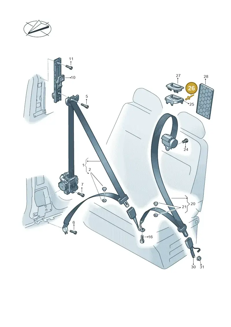N90966701 — Volkswagen MAN TGE 55 (2016-2021) diagram 806857066, position 26