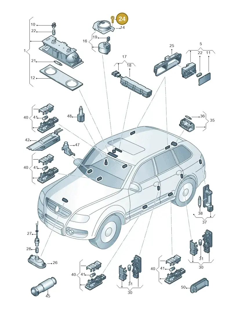 N90968302 — Volkswagen Touareg                08> (2007-) diagram 274947000, position 24