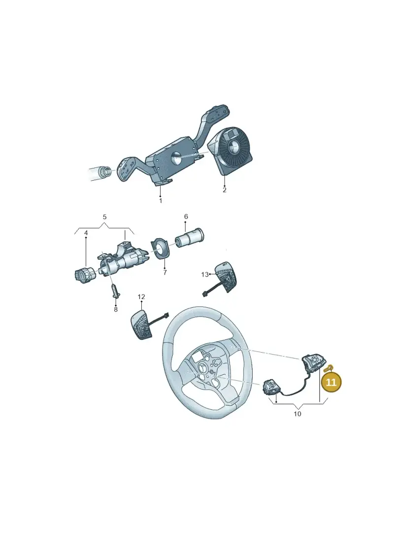 N90968302 — Volkswagen Caravelle (2015-2019) diagram 861953500, position 11