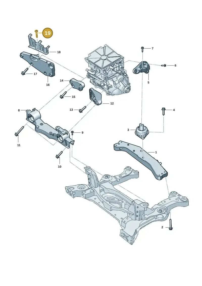 N90969901 — Volkswagen ID.7 Limousine Pro (2023-) diagram 14b199000, position 19
