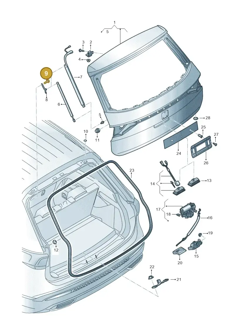 N90969904 — SEAT Tarraco (2018-2024) diagram 591827000, position 9
