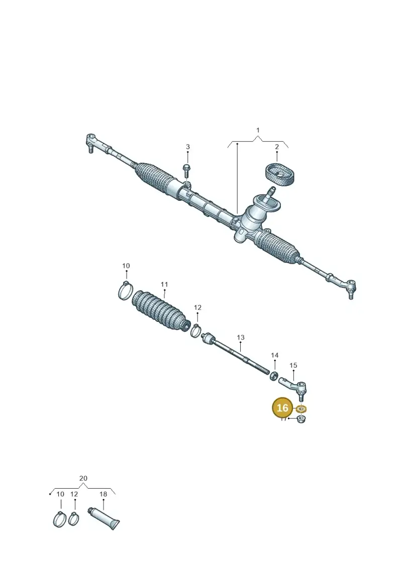 N90971702 — Volkswagen 6Z3 platform diagram 760419400, position 16