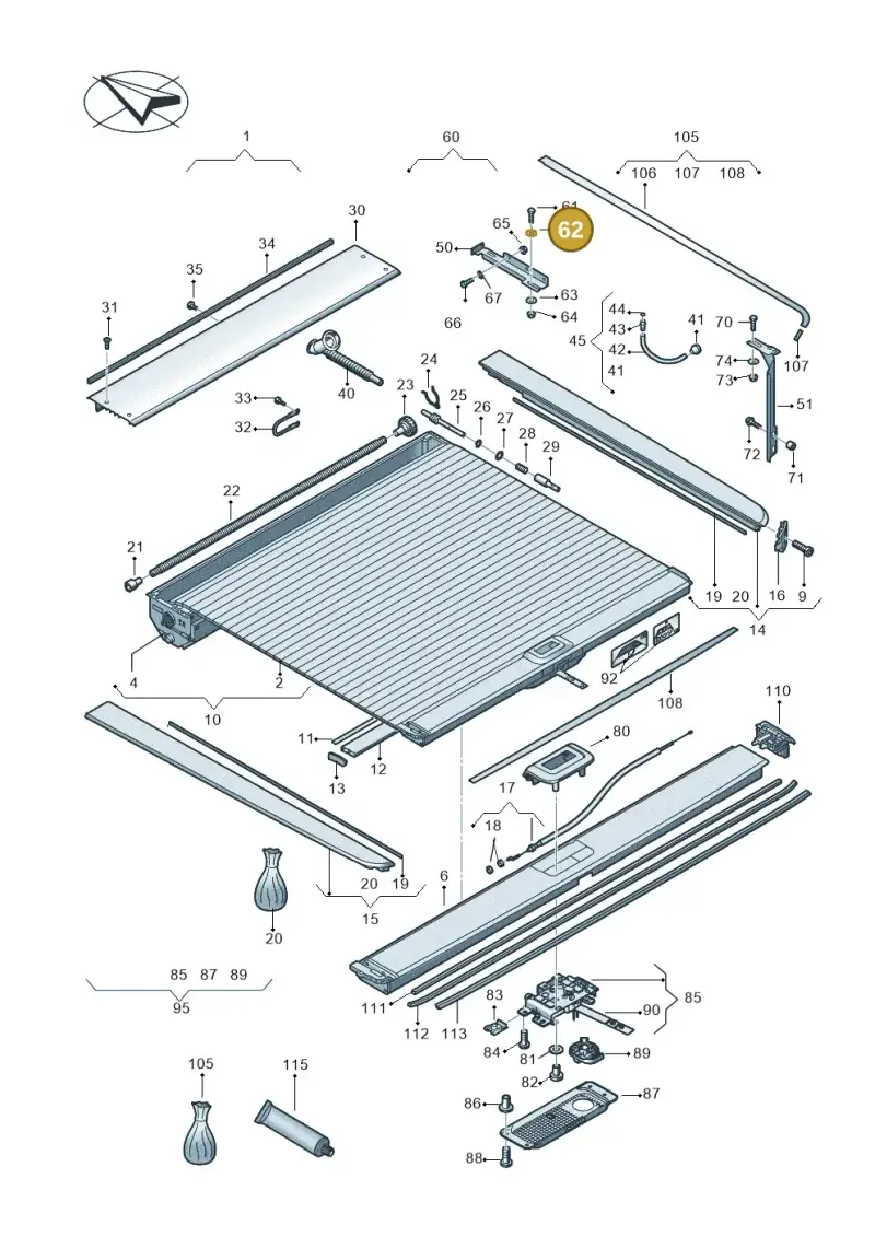 N90971702 — Volkswagen Amarok twin cab (2022-) diagram 894860090, position 62