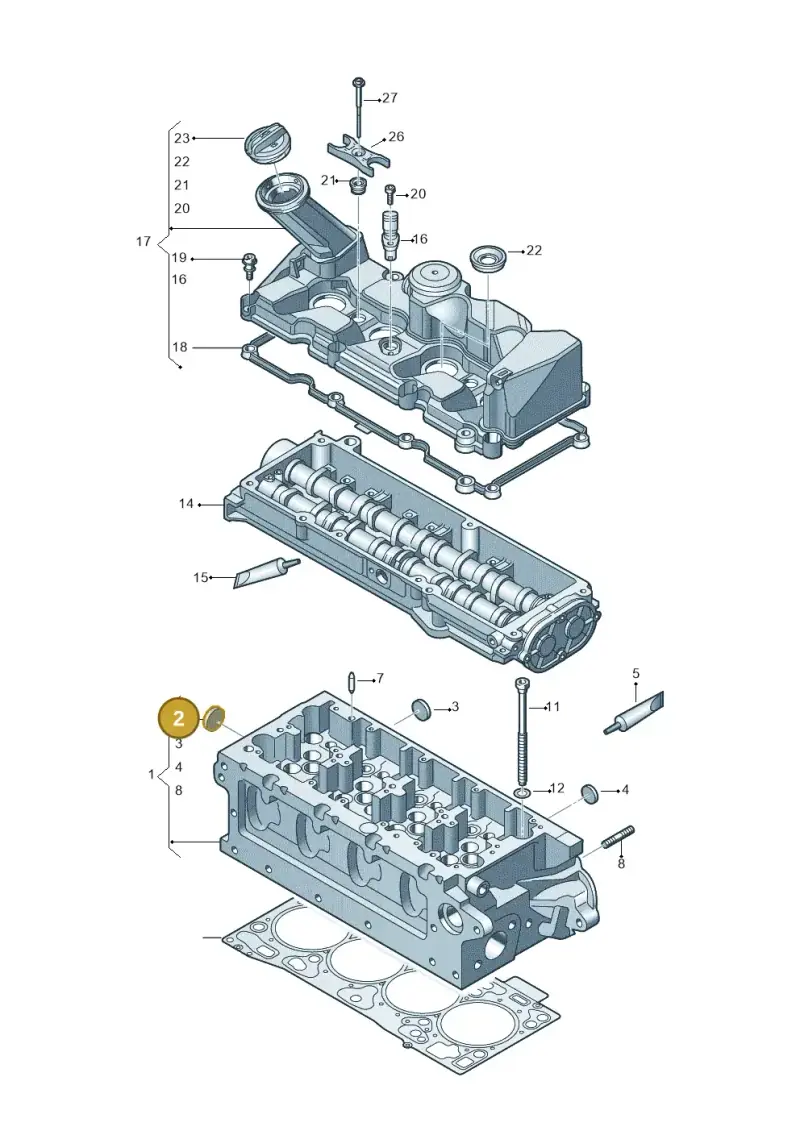 N90976102 — Volkswagen Transport. multivan (2019-2024) diagram 807103700, position 2