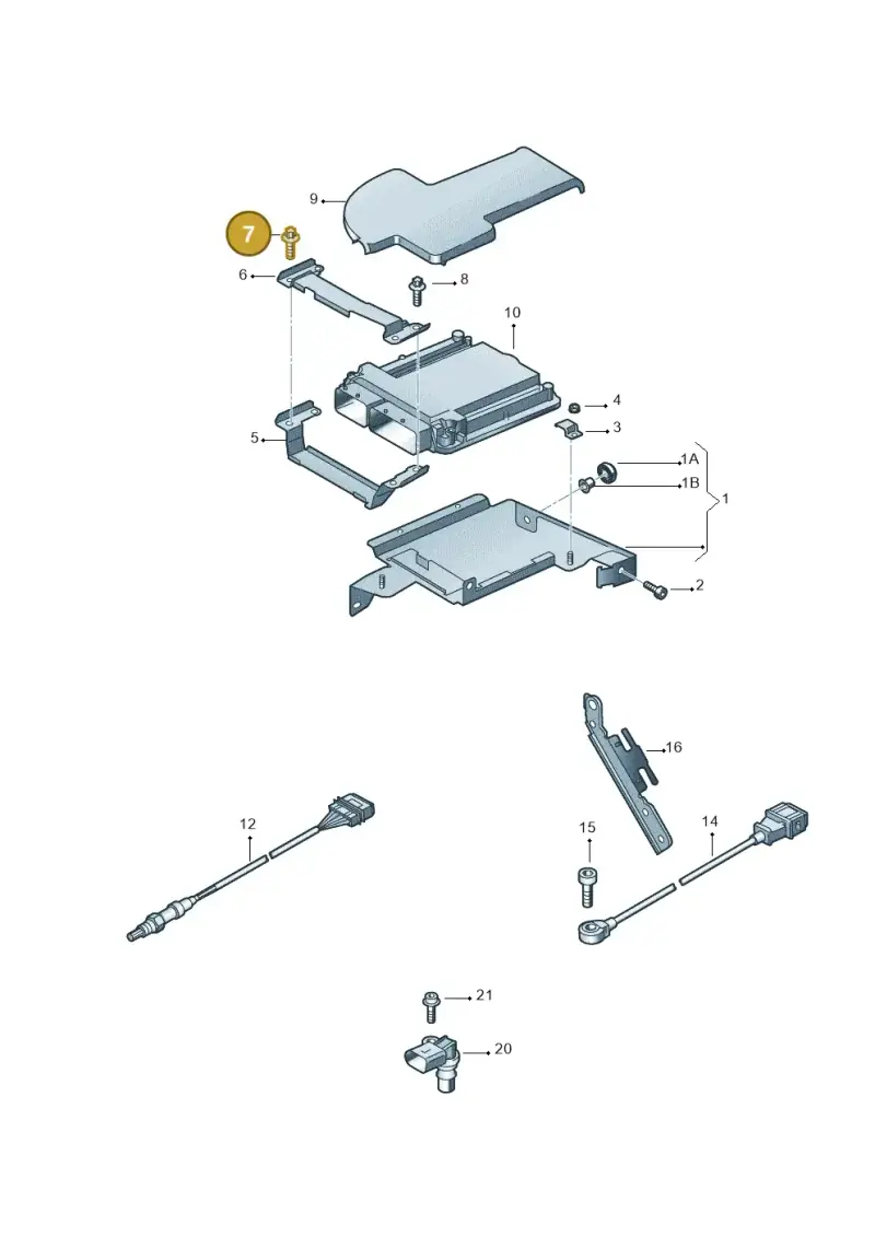 N90980304 — Audi R8 qu. 5.2 (2012-2015) diagram 618906050, position 7