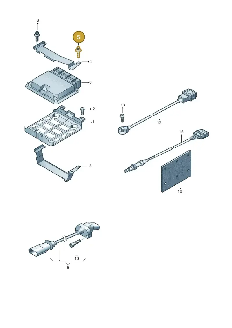 N90980304 — Audi RS3 Sportback (2011-2012) diagram 676906000, position 5
