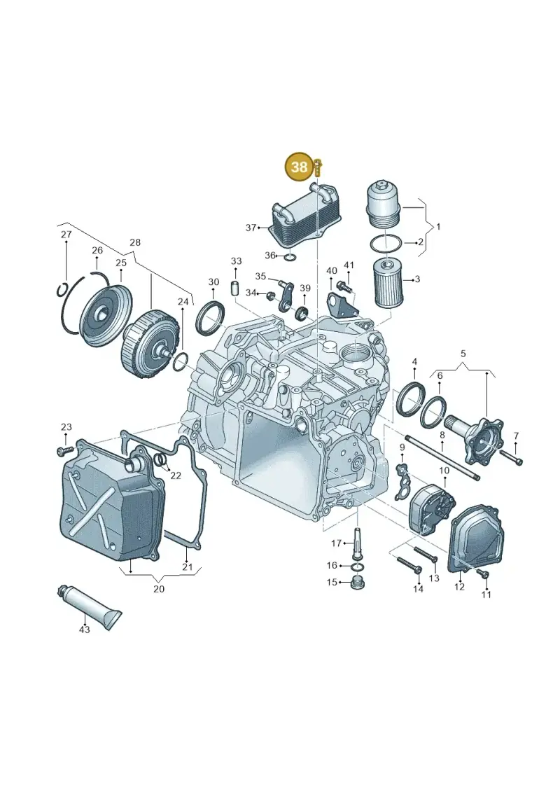 N90986102 — Volkswagen Golf 2.0 (2016-2020) diagram 827360050, position 38