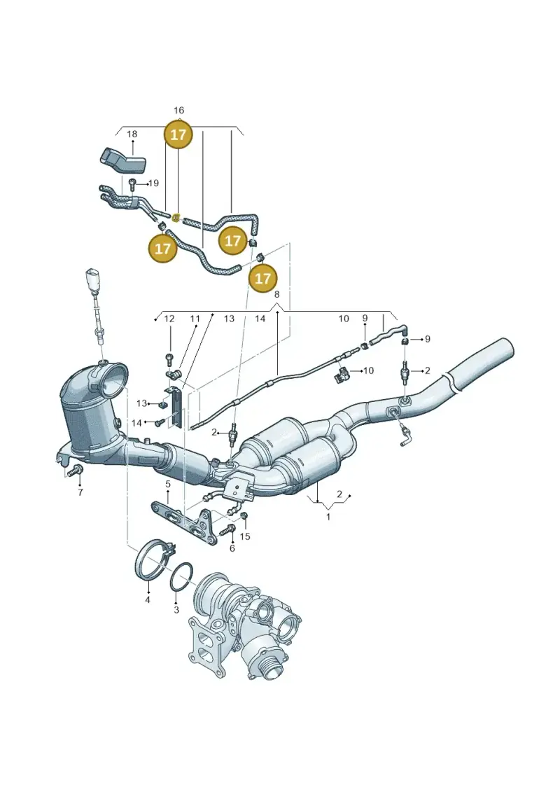 N90986504 — Volkswagen Passat estate (2023-) diagram 3j0253222, position 17