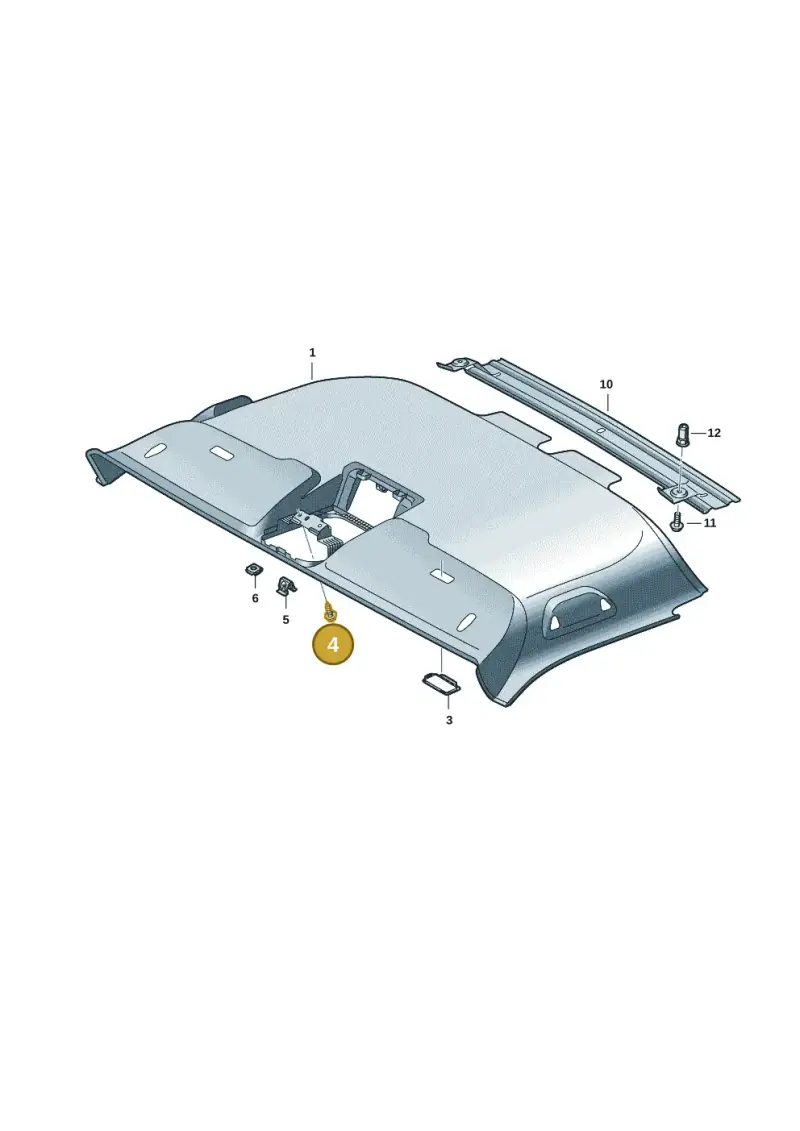 N90986802 — Volkswagen Transport. multivan (2019-2024) diagram 7em867055, position 4
