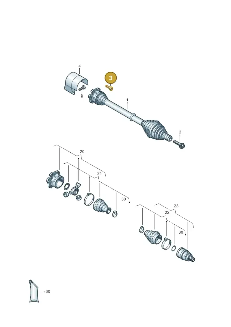N90991002 — Volkswagen T-Roc convertible 1.5 (2019-2024) diagram 827407200, position 3