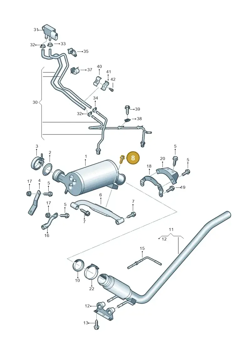 N90996702 — Volkswagen TRANSPORTER OFFEN (7J) 07 (2006-2007) diagram 479253620, position 8