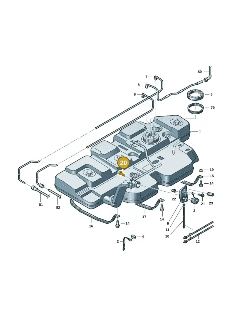N90999503 — Volkswagen Transport. multivan (2019-2024) diagram 7em201060, position 20