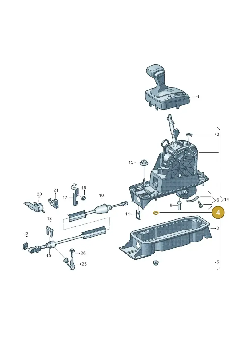 N91000601 — Volkswagen Jetta (2010-2014) diagram 409713100, position 4