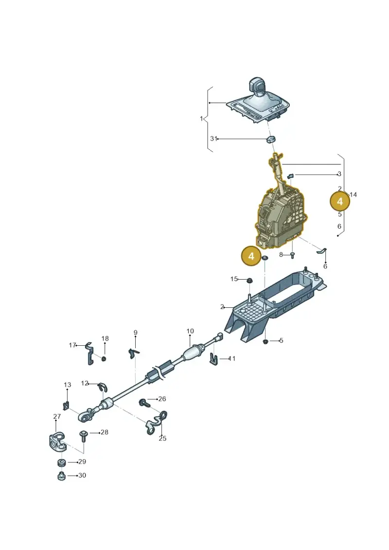 N91000601 — Volkswagen Jetta (2014-2017) diagram 789713010, position 4