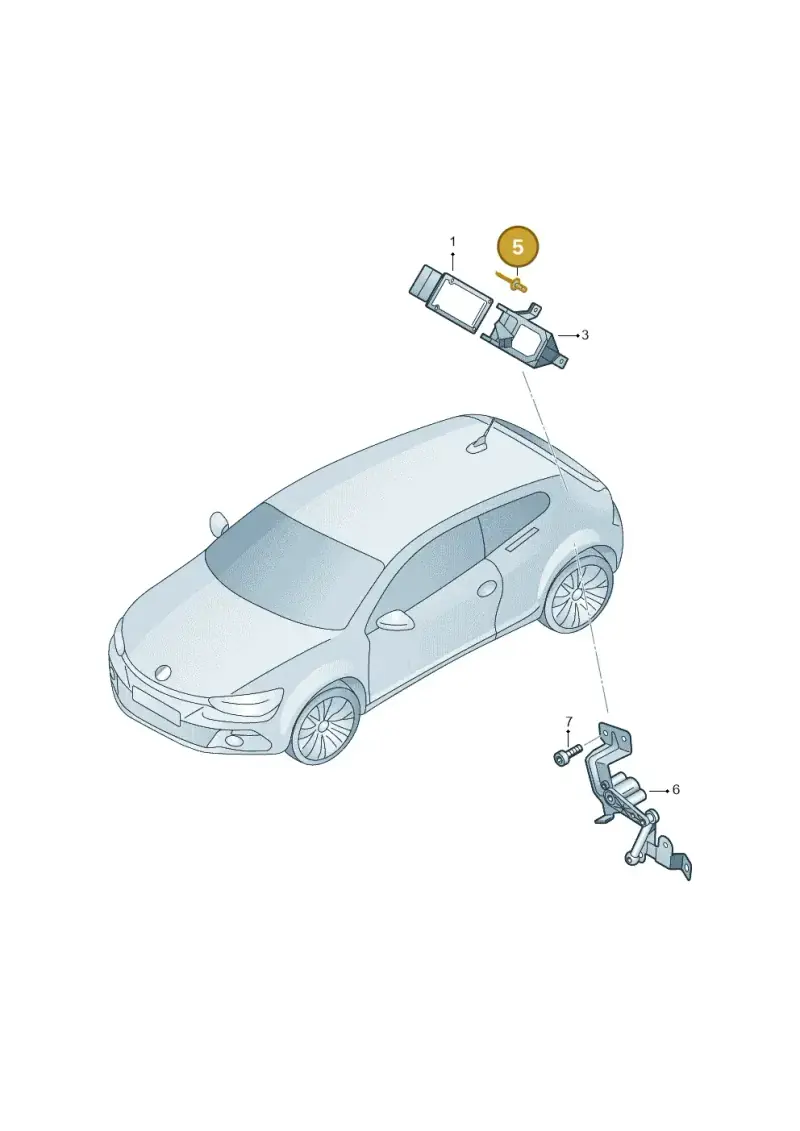 N91003401 — Volkswagen Scirocco 2.0 (2014-2017) diagram 786907350, position 5