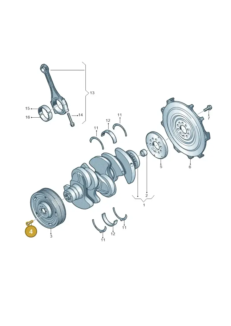 N91005902 — Volkswagen Touareg BlueMotion (2014-2018) diagram 693105050, position 4