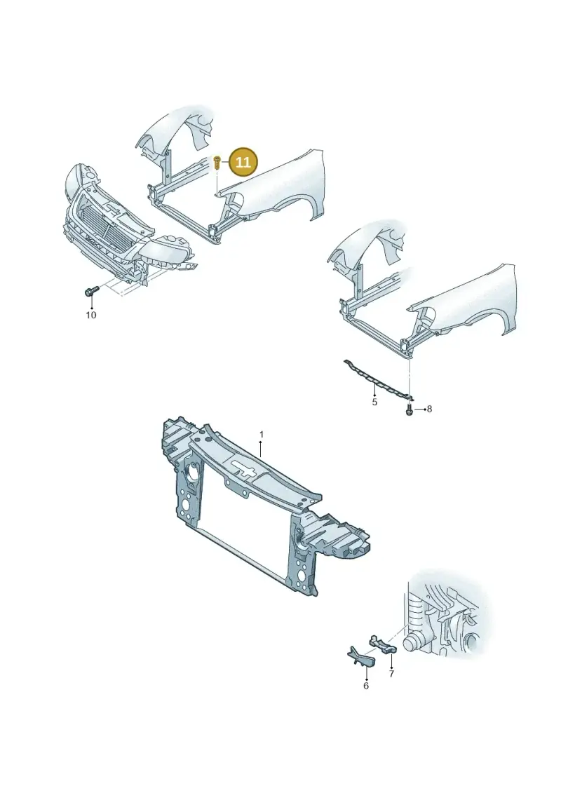 N91007201 — Audi Q7 qu. 3.0 TDI (2009-2015) diagram 493805000, position 11