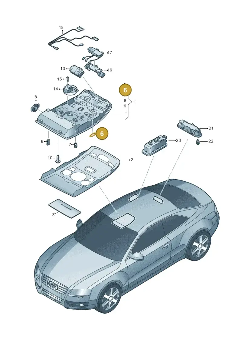 N91008001 — Audi RS4 Av. qu. 4.2 (2012-2015) diagram 620947000, position 6
