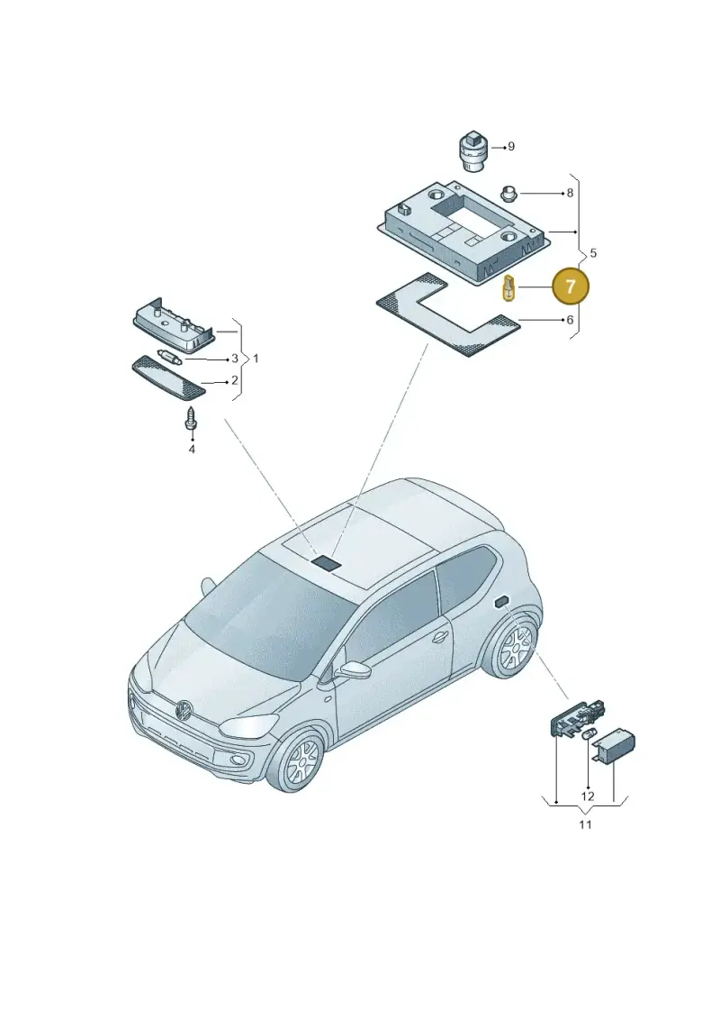 N91008001 — Volkswagen Up! 1.0 TSI (2013-2017) diagram 723947000, position 7